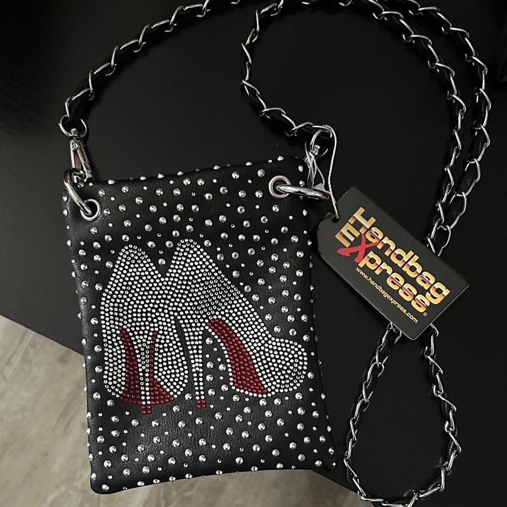 Black Studded Crossbody Bag